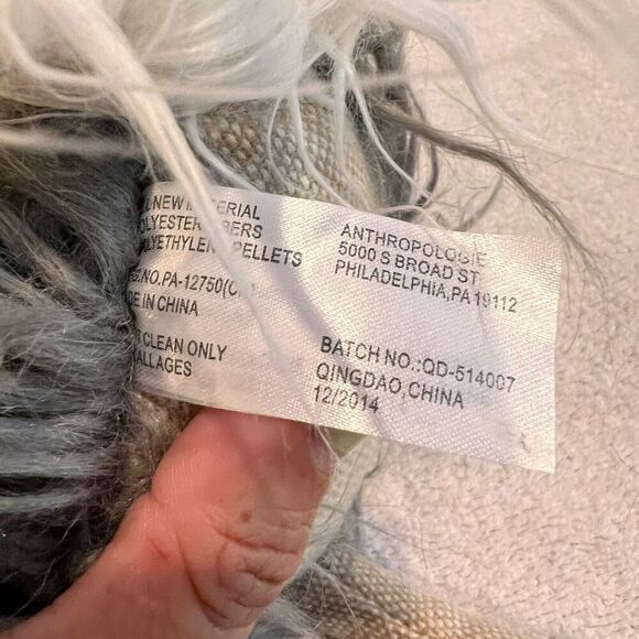 Anthropologie Furry Ostrich Bird Pink Olivia Stuffed Animal Toy 18" Plush - Picture 8 of 12